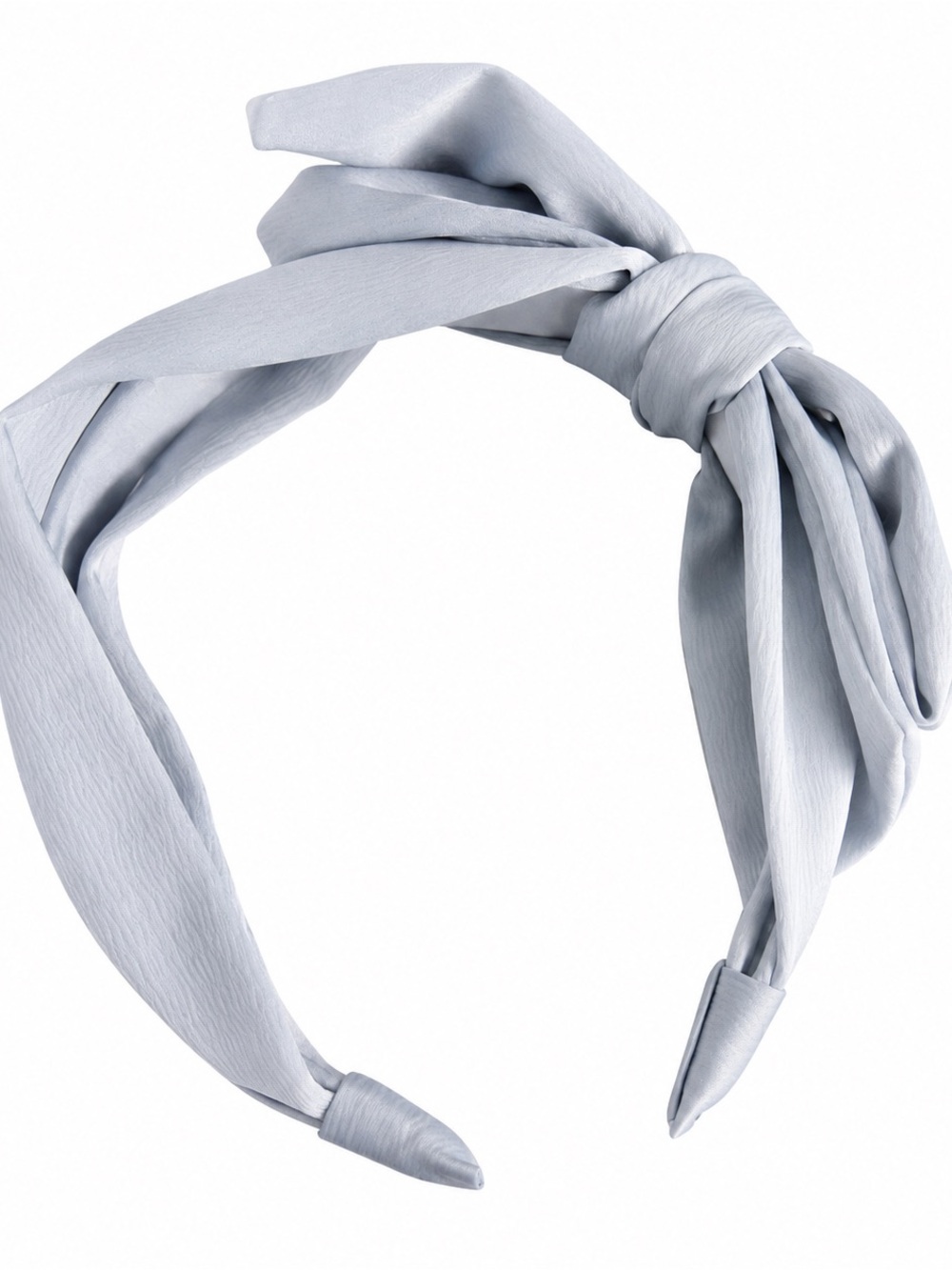 Kristin Ess Satin Bow Headband Vintage Blue NWT Gift Box